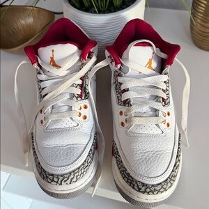 Jordan 3 Retro Cardinal Red 5Y Great Condition